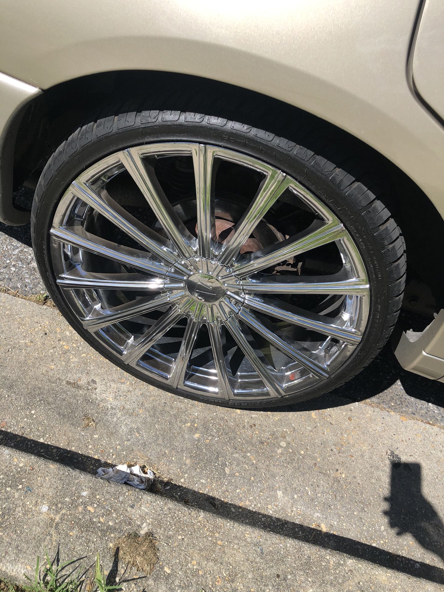 Fresh velocity 22 inch wheels