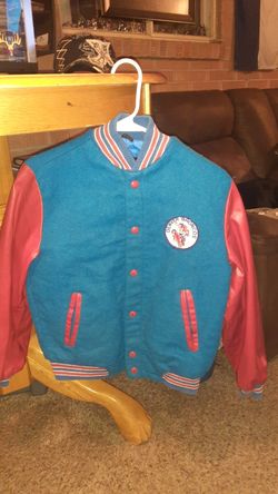 Boys NFL old School Denver Broncos Jacket Size Large (16)