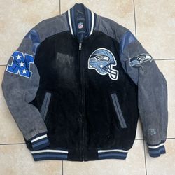 Seahawks Suede Jacket (vintage) Size XL
