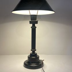 Antique Toleware Desk Lamp 