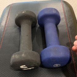 Two 5 Pound Dumbells