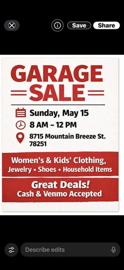 Yard Sale - 3 family’s this Saturday March 28,/28 Saturday