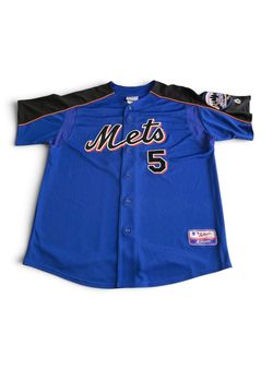 Majestic New York Mets David Wright Batting Practice BP Jersey Men’s XL Blue MLB