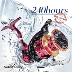 Spinning Fishing Reel CNC Aluminum Spool，Ultra Smooth Spinning Reels for Freshwater&Saltwater