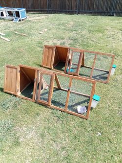 2 Rabbit hutches