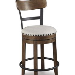 3 Ashley Valebeck Rustic Farmhouse 24.5” Barstools