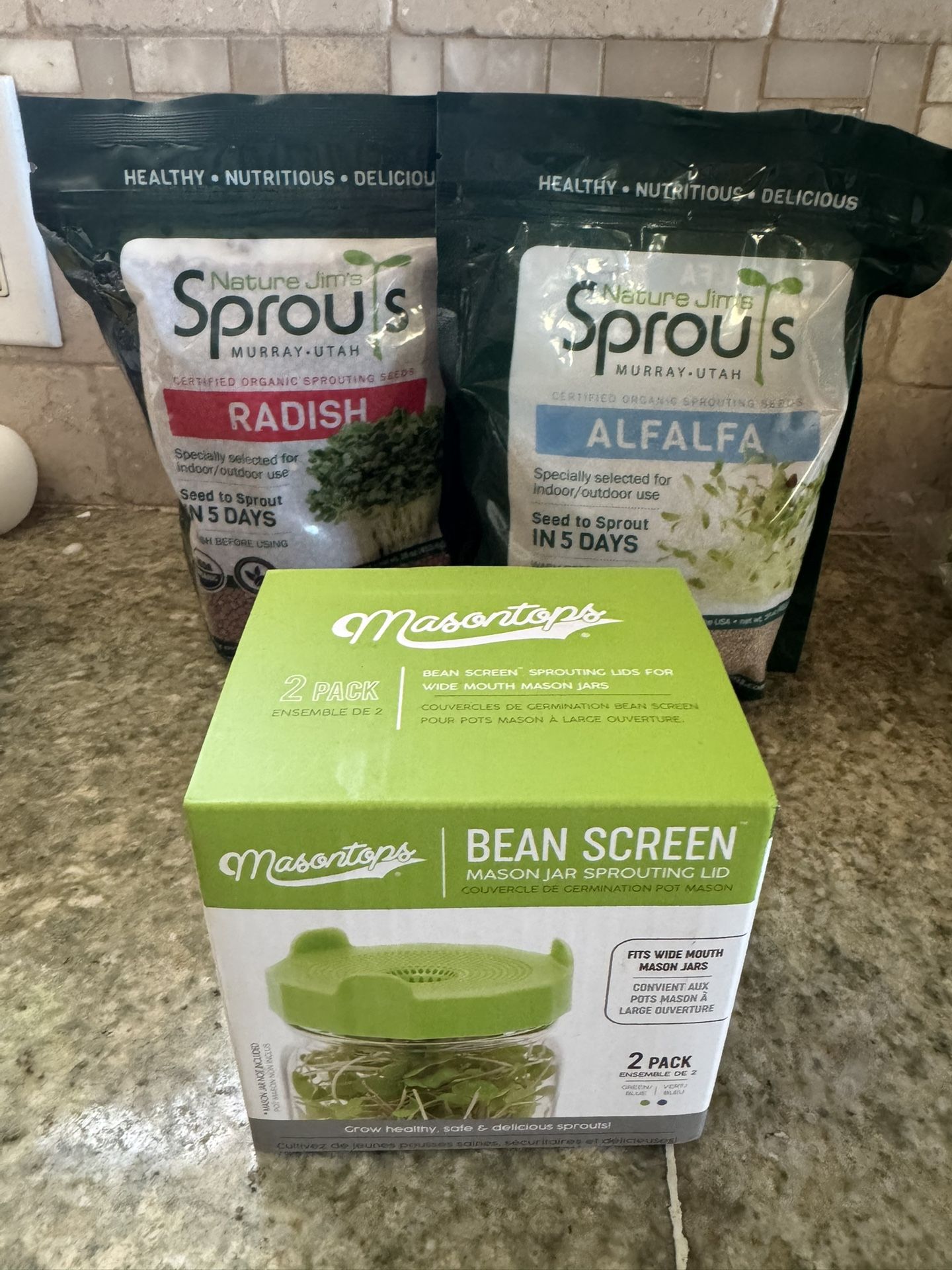 Radish & Alfalfa Seeds For Planting Or Sprouting