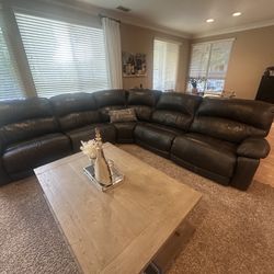 Black Leather Sofa Set From Ashley Furniture 