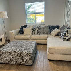 Connecting Couch + Ottoman