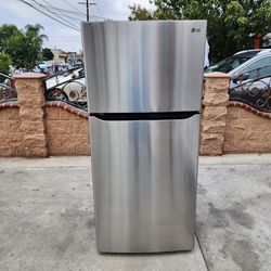 🔴3MONTHS WARRANTY 30X33X66 LG FRIDGE 20CUFT SILVER