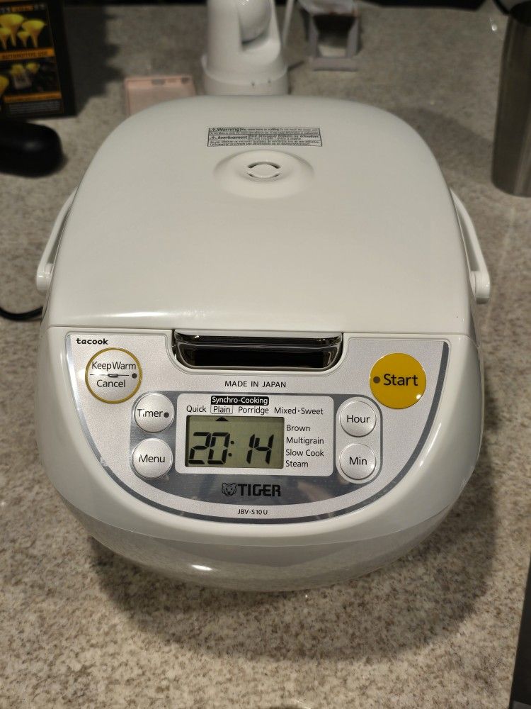 TIGER 5.5 Cup Micom Rice Cooker - JBV-S10u - Made In Japan