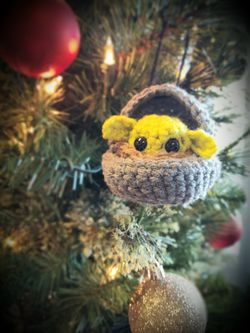 Baby Yoda hand-made Ornament/Plush