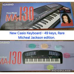 New Casio Keyboard - 49 keys, Rare Michael Jackson edition