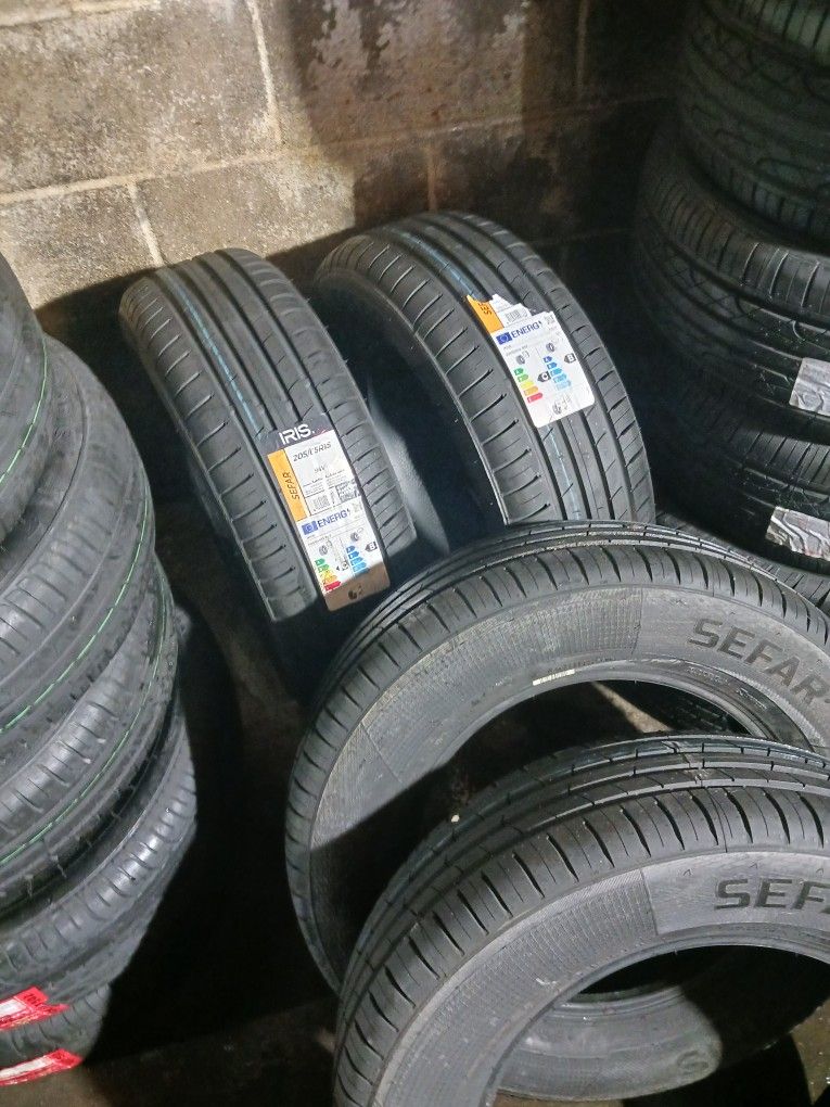 New IRIS 205/65R15 set of 4 tires