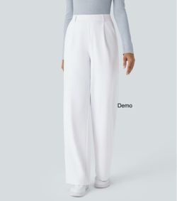 Halara Flex™ DayStretch High Waisted Pocket Straight Leg Work Pants (Regular; Medium)