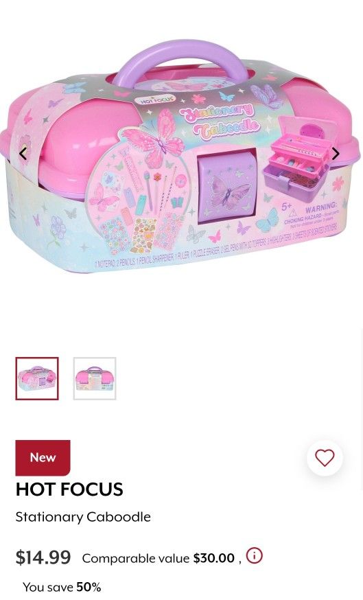 BRAND NEW hot focus stationery caboodle