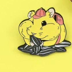 Cute Cartoon Chipmunk Hamster 🐹 Animal Enamel Pin Lapel Pinback Brooch - Women’s Men’s Kid’s Jewelry