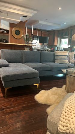 Ocean blue sofa