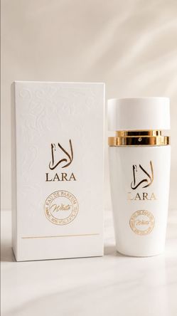 LARA White Eau de Parfum Spray 3.4 fl oz / 100ml Regular Size