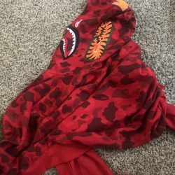 red bape hoodie