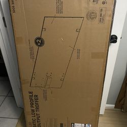 The Commercial Electric High Lumen Integrated LED 2 ft. x 4 ft. prismatic flat panel produces 8000 L