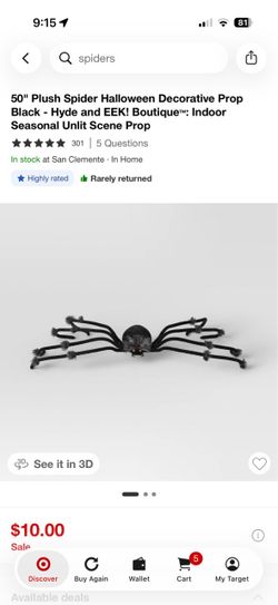 4 large bendable spiders