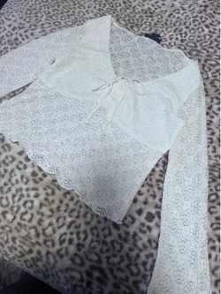 White mesh top