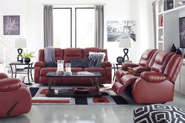 Reclining sofa and love seat