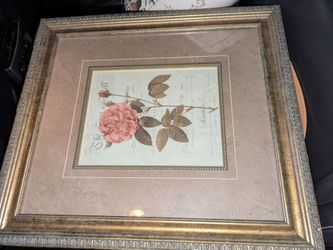 Framed Wall floral art