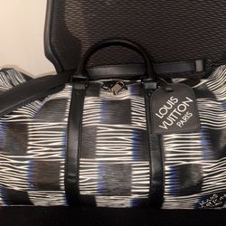 Louis Vuitton Duffle LV Unisex Keepall Bandoulière 50 Blue Moon A05- Obs 13 - M23771