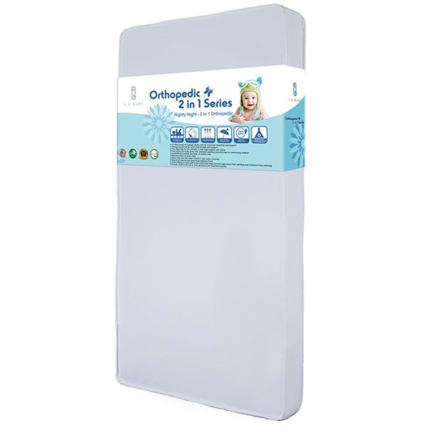 New In Slightly Damaged Box LA Baby Slumber 2 in 1 Orthopedic Crib Mattress