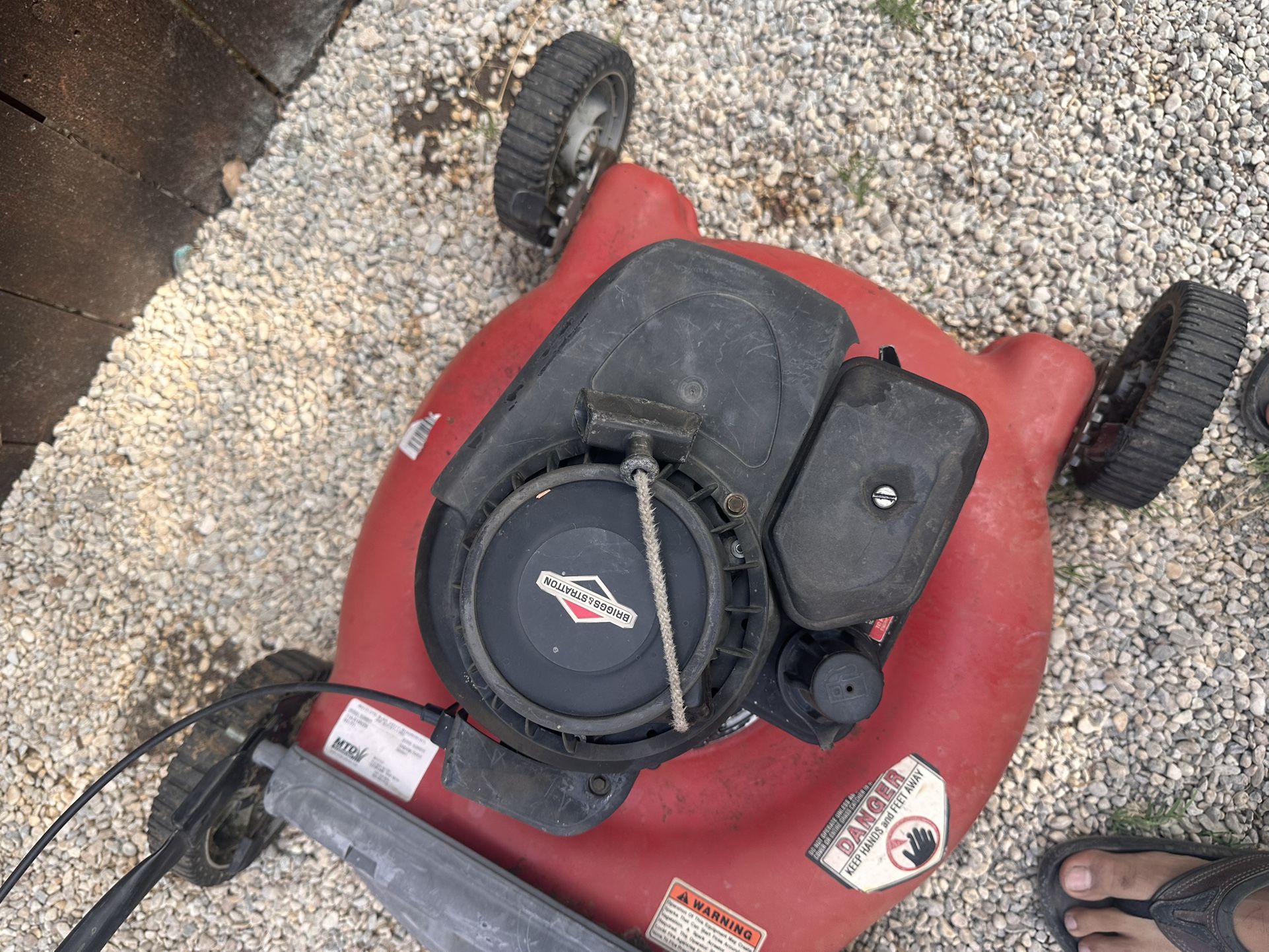 Yard Machines MTD 21” Mower 148cc B&S Engine Won’t Start