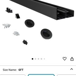 New 6FT Heavy Duty Bypass Door Hardware with Finger Pulls