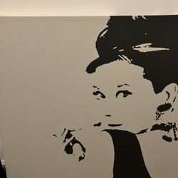 Audrey Hepburn Large Canvas 