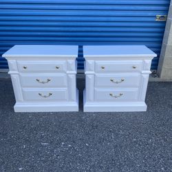 White Pair Of Night Stands