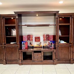 Wooden Buffet Cabinet ( Full Window Glass )