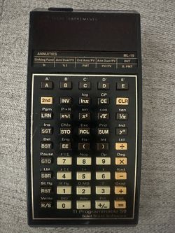 Vintage Texas Instruments TI-59 Programmable Calculator w/ Master Library Module
