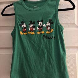 Green Mickey Mouse Women’s Tank Top