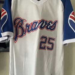 Atlanta Braves Throwback Large baseball Jersey