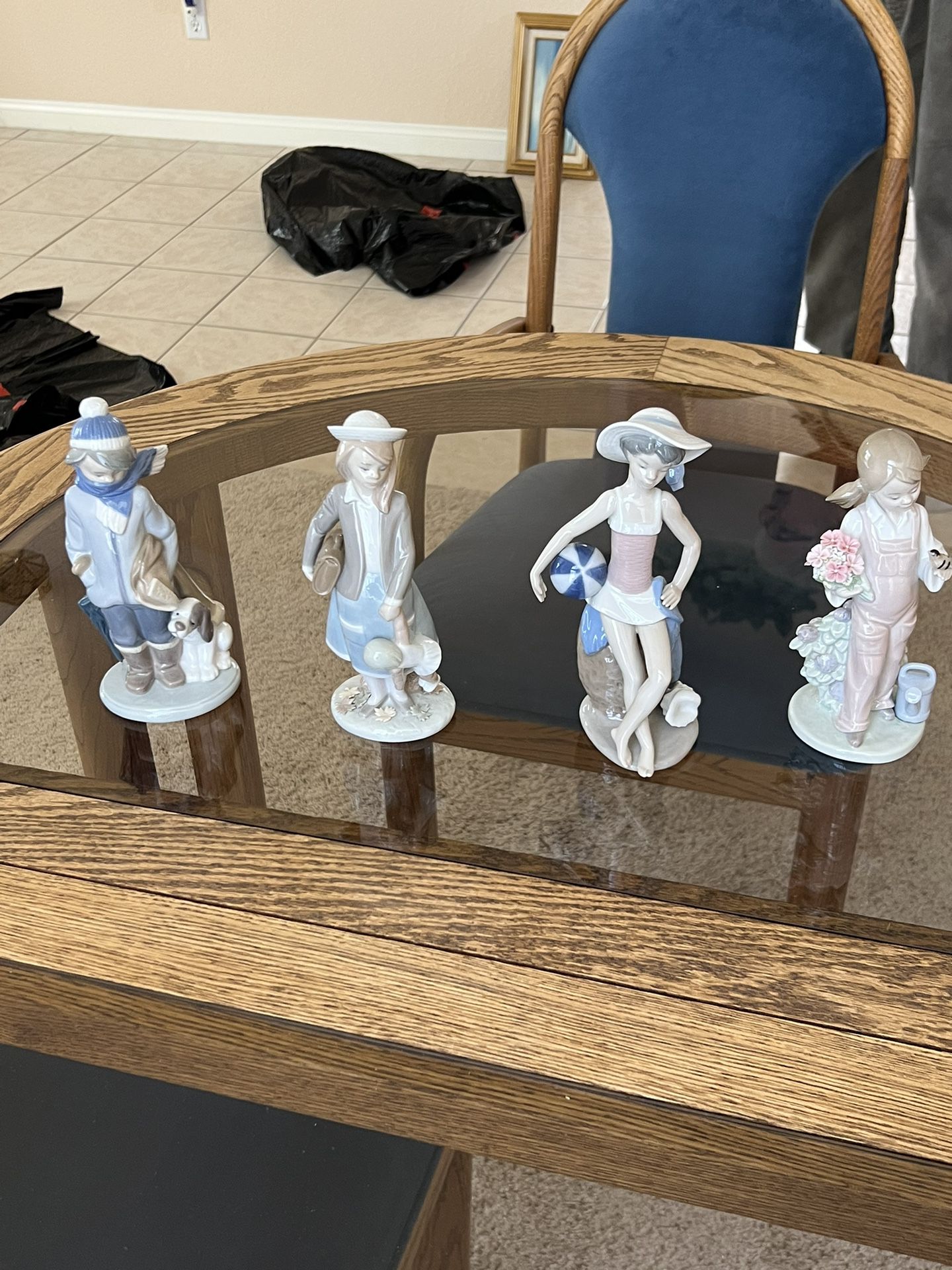 Rare, Beautiful Lladro 1983 Seasons Figurines (Discontinued Series) with Original Boxes (includes All 4)