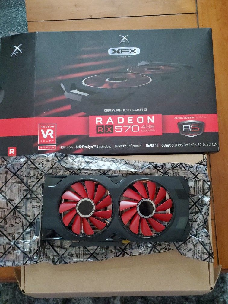XFX Radeon RX 570 Graphics Card (4 GB GDDR5)