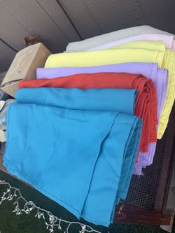 16 x 16 poly napkins multi color lot
