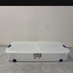One Sterilite Ultra Underbed Storage Box Bin With Removable Folding Lid