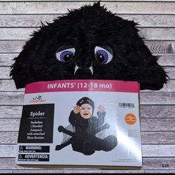 Infant Spider Halloween Costume 12-18 Months