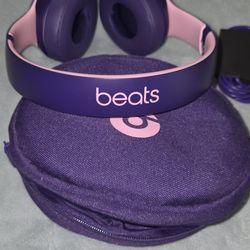 Purple And Pink Beats Solo 3 Wireless Headphones 
