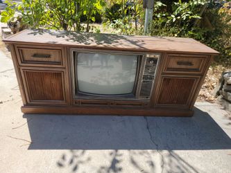 Antique all in one TV entertainment center