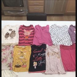 Girl 5/6 T clothing bundle -Long Sleeve T-shirts
