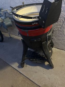 Kamado Joe Classic Series ceramic charcoal grill 🔥Smoker w/ Cart🔥 –‼️FOR PARTS OR AS IS‼️ 180