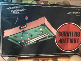 Table top billiards