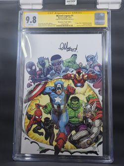 MARVEL LEGACY #1 CGC SIGNATURE SERIES SIGNED BY ED MCGUINNESS ON 9/29/17
